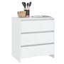 vidaXL Credenza Bianca 70x41x75 cm in Truciolato