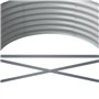 vidaXL Jardinière surélevée en acier avec revêtement en poudre, Jardiniere sur pieds pour balcon, terrasse, 620 x 80 x 36 cm, an