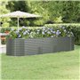 Bussandri Exclusive - Jardinière 322x100x68 cm acier revêtu de poudre gris