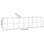 Bussandri Exclusive - Jardinière 322x100x68 cm acier revêtu de poudre gris