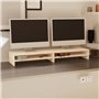 Support de moniteur 100x24x13 cm Bois de pin solide