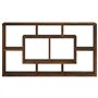vidaXL Étagère Murale 8 Compartiments Flottante Suspendue Meuble de Rangement Chambre à Coucher Salle de Séjour Maison Intérieur