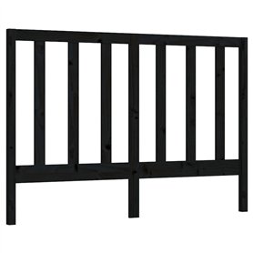 vidaXL Tête de Lit Meuble de Chambre à Coucher Tête de Cadre de Lit Accessoire de Lit Double Intérieur Noir 146x4x100 cm Bois Ma