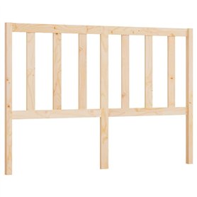 vidaXL Tête de Lit Meuble de Chambre à Coucher Tête de Cadre de Lit Accessoire de Lit Double Intérieur 126x4x100 cm Bois Massif