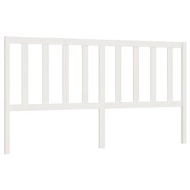 vidaXL Tête de Lit Meuble de Chambre à Coucher Tête de Cadre de Lit Accessoire de Lit Double Intérieur Blanc 206x4x100 cm Bois M