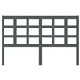 Tête de lit Gris 156x4x100 cm Bois massif de pin