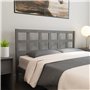 Tête de lit Gris 156x4x100 cm Bois massif de pin