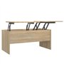 vidaXL Tavolino Rovere Sonoma 102x50