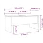 vidaXL Tavolino Rovere Sonoma 102x50,5x46,5 cm in Legno Multistrato