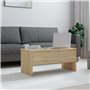 vidaXL Tavolino Rovere Sonoma 102x50,5x46,5 cm in Legno Multistrato