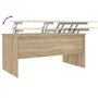vidaXL Tavolino Rovere Sonoma 102x50,5x46,5 cm in Legno Multistrato
