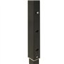 Tente de réception pliable avec parois Noir 3x6 m