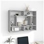 Étagère murale Sonoma gris 75x16x55 cm Bois ingénierie