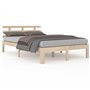 vidaXL Cadre de lit sans Matelas Bois Massif 160x200 cm