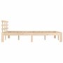 vidaXL Cadre de lit sans Matelas Bois Massif 160x200 cm