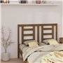 Tête de lit Marron miel 146x4x100 cm Bois massif de pin
