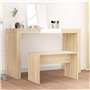 Tabouret de toilette Chêne sonoma 70x35x45 cm Bois d'ingénierie