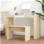 Tabouret de toilette Chêne sonoma 70x35x45 cm Bois d'ingénierie