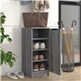 Meuble à chaussures Sonoma gris 30x35x70 cm Bois d'ingénierie