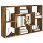 vidaXL Mensola a Muro Rovere Fumo 85x16x52,5 cm in Legno Multistrato