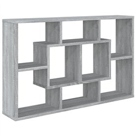 vidaXL Mensola a Muro Grigio Sonoma 85x16x52