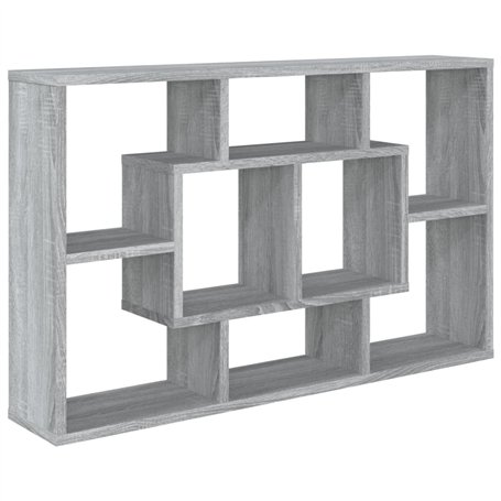 vidaXL Mensola a Muro Grigio Sonoma 85x16x52