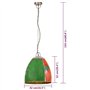 vidaXL Lampe Suspendue Industrielle Lustre Plafonnier Luminaire Éclairage de Salon Salle à Manger Chambre 25 W Multicolore Ronde