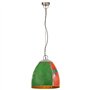 vidaXL Lampe Suspendue Industrielle Lustre Plafonnier Luminaire Éclairage de Salon Salle à Manger Chambre 25 W Multicolore Ronde