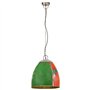 vidaXL Lampe Suspendue Industrielle Lustre Plafonnier Luminaire Éclairage de Salon Salle à Manger Chambre 25 W Multicolore Ronde