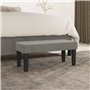 vidaXL Banc Ottoman Banquette Rembourré Banc de Lit Banc d'Entrée Chambre à Coucher Salon Couloir Intérieur Gris Clair 70x30x30 