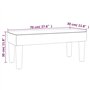 vidaXL Banc Ottoman Banquette Rembourré Banc de Lit Banc d'Entrée Chambre à Coucher Salon Couloir Intérieur Gris Clair 70x30x30 