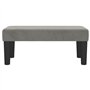 vidaXL Banc Ottoman Banquette Rembourré Banc de Lit Banc d'Entrée Chambre à Coucher Salon Couloir Intérieur Gris Clair 70x30x30 