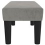 vidaXL Banc Ottoman Banquette Rembourré Banc de Lit Banc d'Entrée Chambre à Coucher Salon Couloir Intérieur Gris Clair 70x30x30 