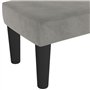 vidaXL Banc Ottoman Banquette Rembourré Banc de Lit Banc d'Entrée Chambre à Coucher Salon Couloir Intérieur Gris Clair 70x30x30 