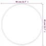 Revera Miroir mural noir Ø 40 cm Rond