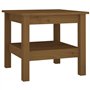 vidaXL Tavolino da Salotto Miele 45x45x40 cm Legno Massello di Pino