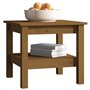 vidaXL Tavolino da Salotto Miele 45x45x40 cm Legno Massello di Pino