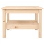 vidaXL Table Basse Table d'Appoint Rangement Table Centrale Bout de Canapé Salon Salle de Séjour Intérieur 55x55x40 cm Bois Mass