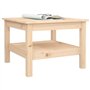 vidaXL Table Basse Table d'Appoint Rangement Table Centrale Bout de Canapé Salon Salle de Séjour Intérieur 55x55x40 cm Bois Mass