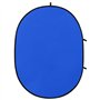 Fond ovale 2 en 1 Studio Photo Vert et Bleu 200 x 150 cm