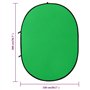 Fond ovale 2 en 1 Studio Photo Vert et Bleu 200 x 150 cm