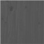 Tavolino da Salotto Grigio 80x45x45cm in Legno Massello di Pino