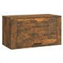 Armoire à chaussures murale Chêne fumé 70x35x38 cm Bois de Pin