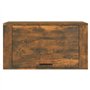 Armoire à chaussures murale Chêne fumé 70x35x38 cm Bois de Pin