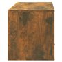 Armoire à chaussures murale Chêne fumé 70x35x38 cm Bois de Pin