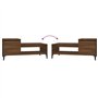 vidaXL Tavolino da Salotto Rovere Marrone100x50x45cm Legno Multistrato