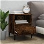 vidaXL Comodino Rovere Fumo 40x35x50 cm