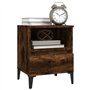 vidaXL Comodino Rovere Fumo 40x35x50 cm