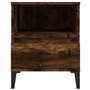 vidaXL Comodino Rovere Fumo 40x35x50 cm