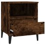 vidaXL Comodino Rovere Fumo 40x35x50 cm